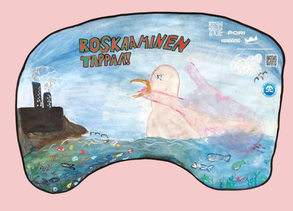 Mahanpuruja muovista -tarra 2025