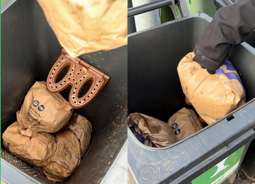 Tuulettuvan biojäteastian hylly