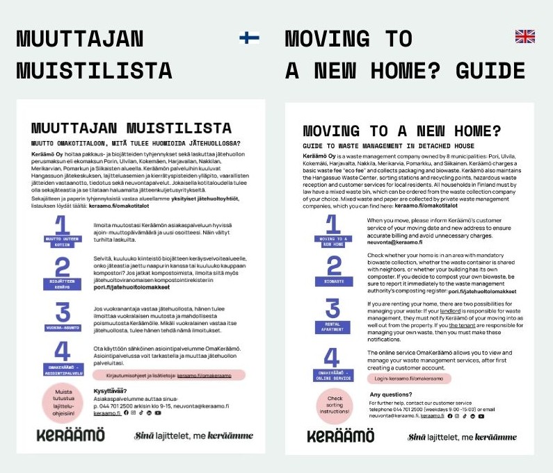 Muuttajan muistilista -opas